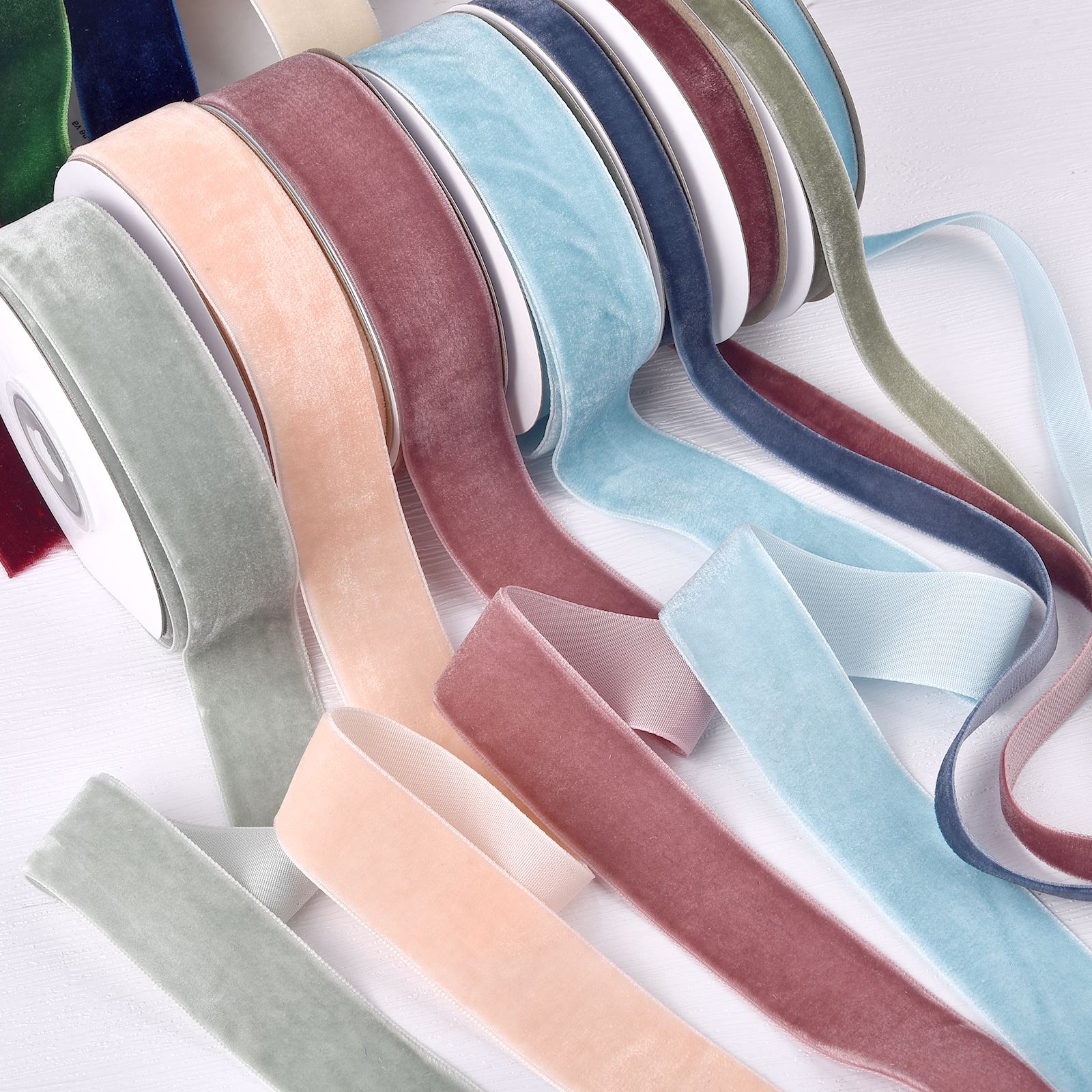 10/25mm 5Yards Roll Single Fac - Velvet Ribbon Roll incelemesi ve fiyatı