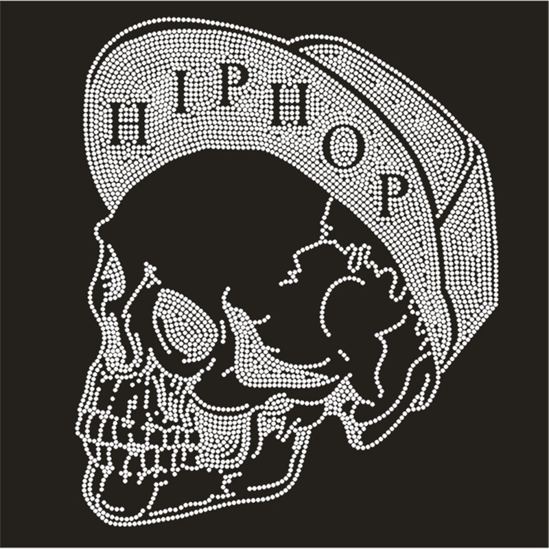 Skull Patch,Iron On Transfers  - Hotfix Rhinestone Sheet incelemesi ve fiyatı