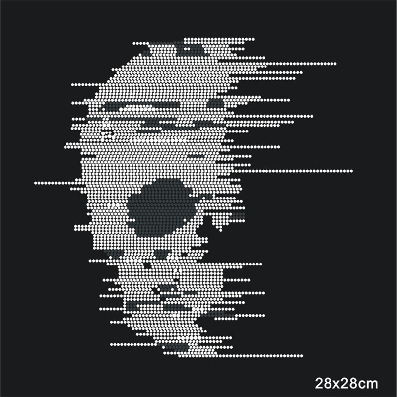 Skull Patch,Iron On Transfers  - Hotfix Rhinestone Sheet incelemesi ve fiyatı