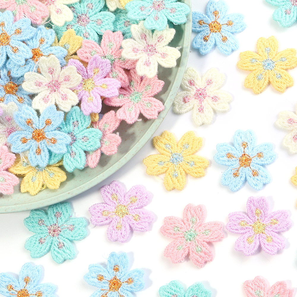20pcs/lot Colorful 2.4cm Embro - Embroidery Embellishments incelemesi ve fiyatı