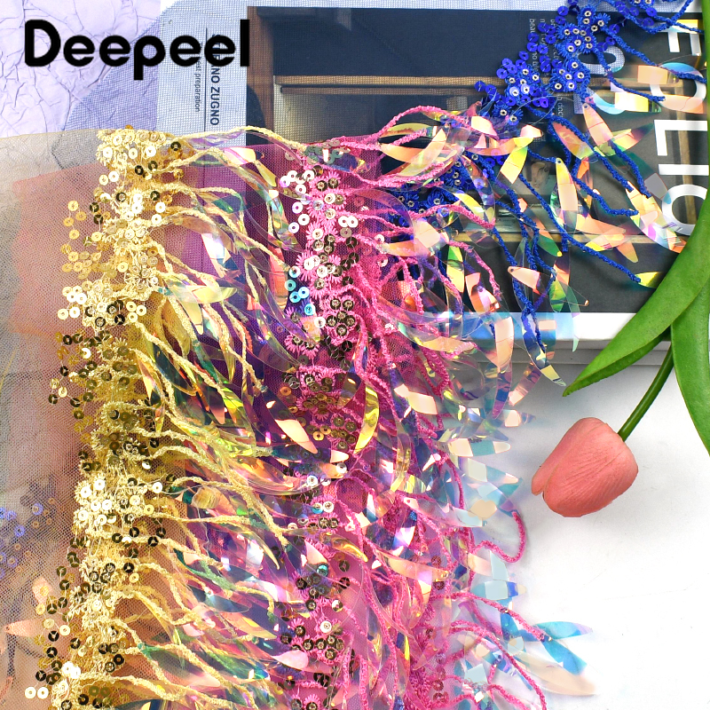 2/5/10Yards 15cm Sequins Bead  - Beaded Trim Fringe incelemesi ve fiyatı